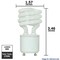 Satco 9W Mini Twist 2700K GU24 base Compact Fluorescent Light Bulb